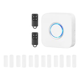 Door Chime, DC 12V, Wireless Door Open Contact Sensor Alarm Chime with 656 ft Range, Remote Control with App, Doors Ringer Alert for Business, St