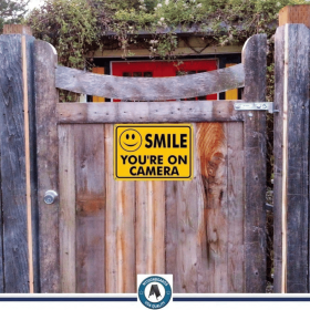 CIFbuy Security Sign Surveillance Warning Plaque Metal Sign for Home Business Outdoor(TikTok, temu pick-up service)