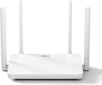 AC1200 Dual Band Mesh WiFi Router Wireless Internet Router with 4 High-Power FEMs, Gigabit Ports, MU-MIMO, WPA3 Security