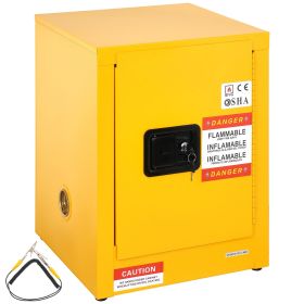16.9" x 16.9" x 22" Flammable Cabinet Galvanized Steel, Safety Cabinet, Adjustable Shelf Flammable Storage Cabinet