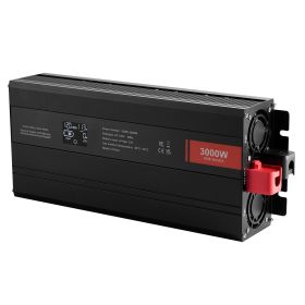 Pure Sine Wave Inverter, 3000 Watt, DC 12V to AC 120V Power Inverter with 2 AC Outlets 2 USB Port 1 Type-C Port