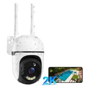 3MP PTZ Wireless Indoor Outdoor Mini Camera CCTV Network Security System Wifi Camera With 3 Meter Cable (Option: 3MP-White)