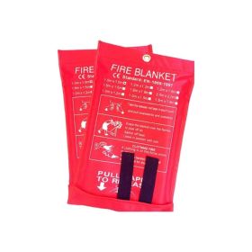 Fiberglass Fire Blankets Emergency Heat Insulation And Flame Retardant Protection (size: 70.8*70.8in)